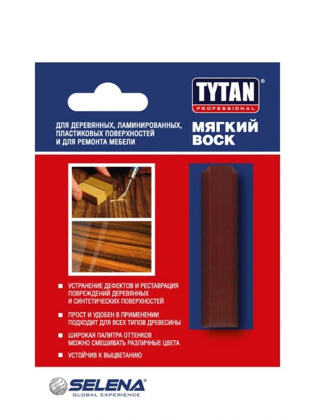 Воск мягкий Tytan Professional 62 махагон 7,5 г.