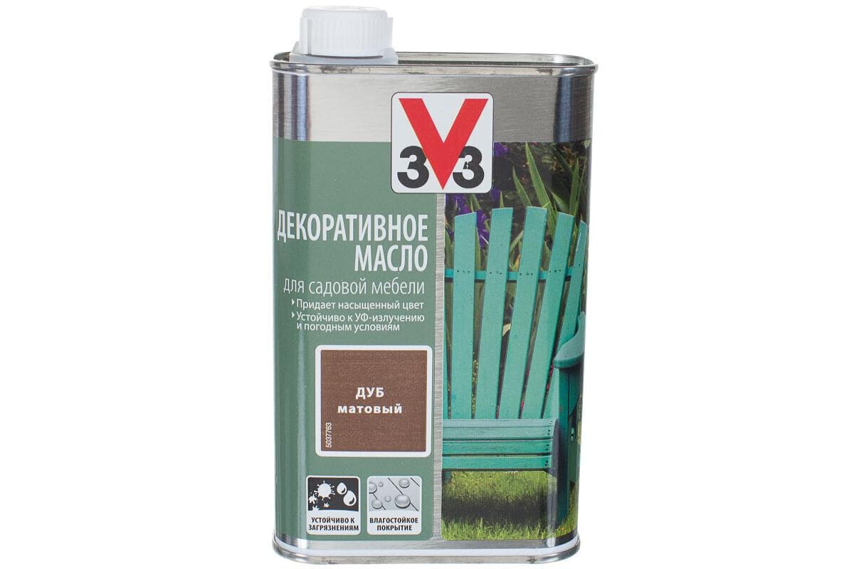 Масло для садовой мебели дуб 0,5л