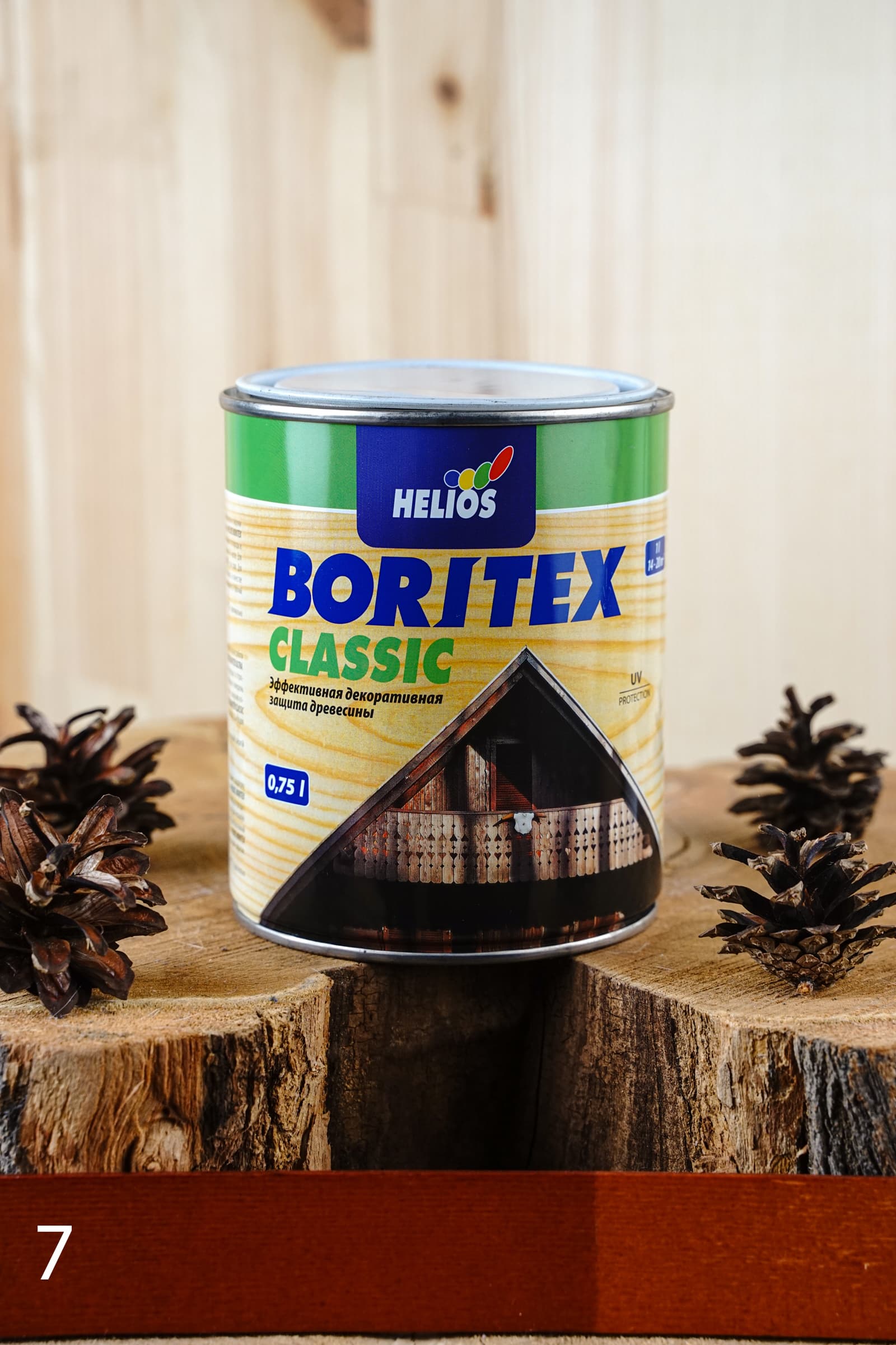 Helios Boritex Classic 0,75 л № 7 Махагоний