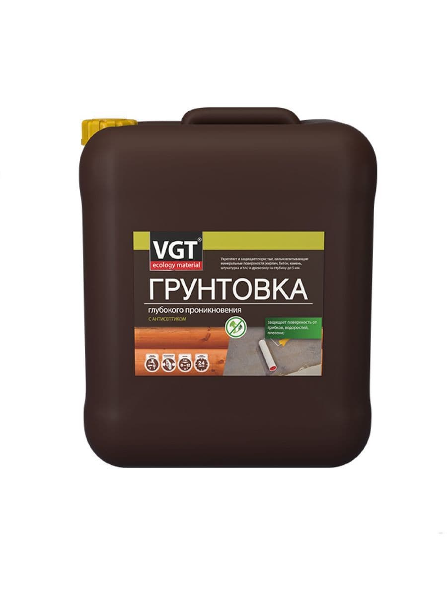 Грунтовка глубокого проникновения с антисептиком VGT/ВГТ ВД-АК-0301, 10 кг