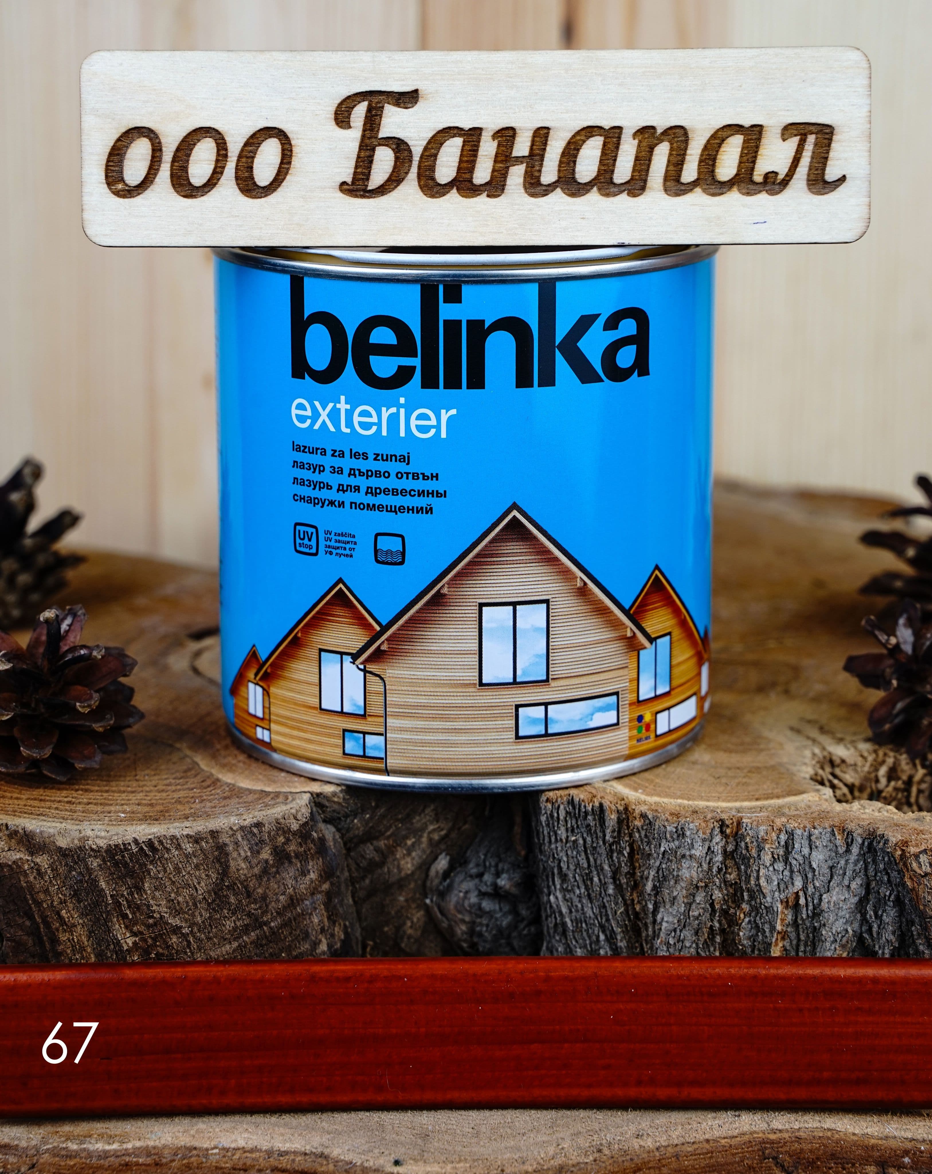 BELINKA (БЕЛИНКА) EXTERIER 0,75 л. №67 ориентально-оранжевый