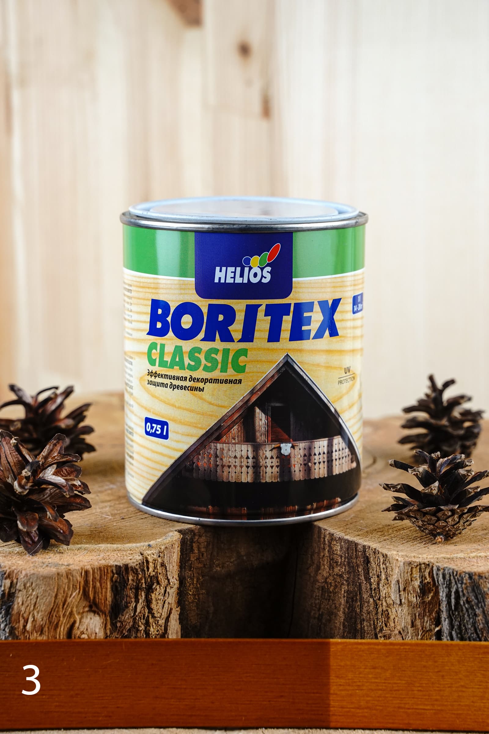 Helios Boritex Classic 0,75 л № 3 Тик