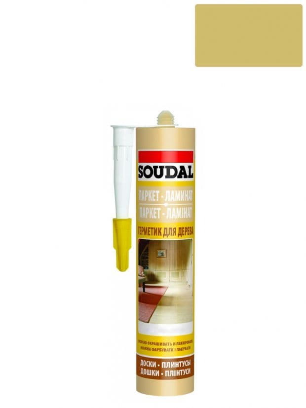 Герметик акриловый паркетный Soudal бук 280 мл.