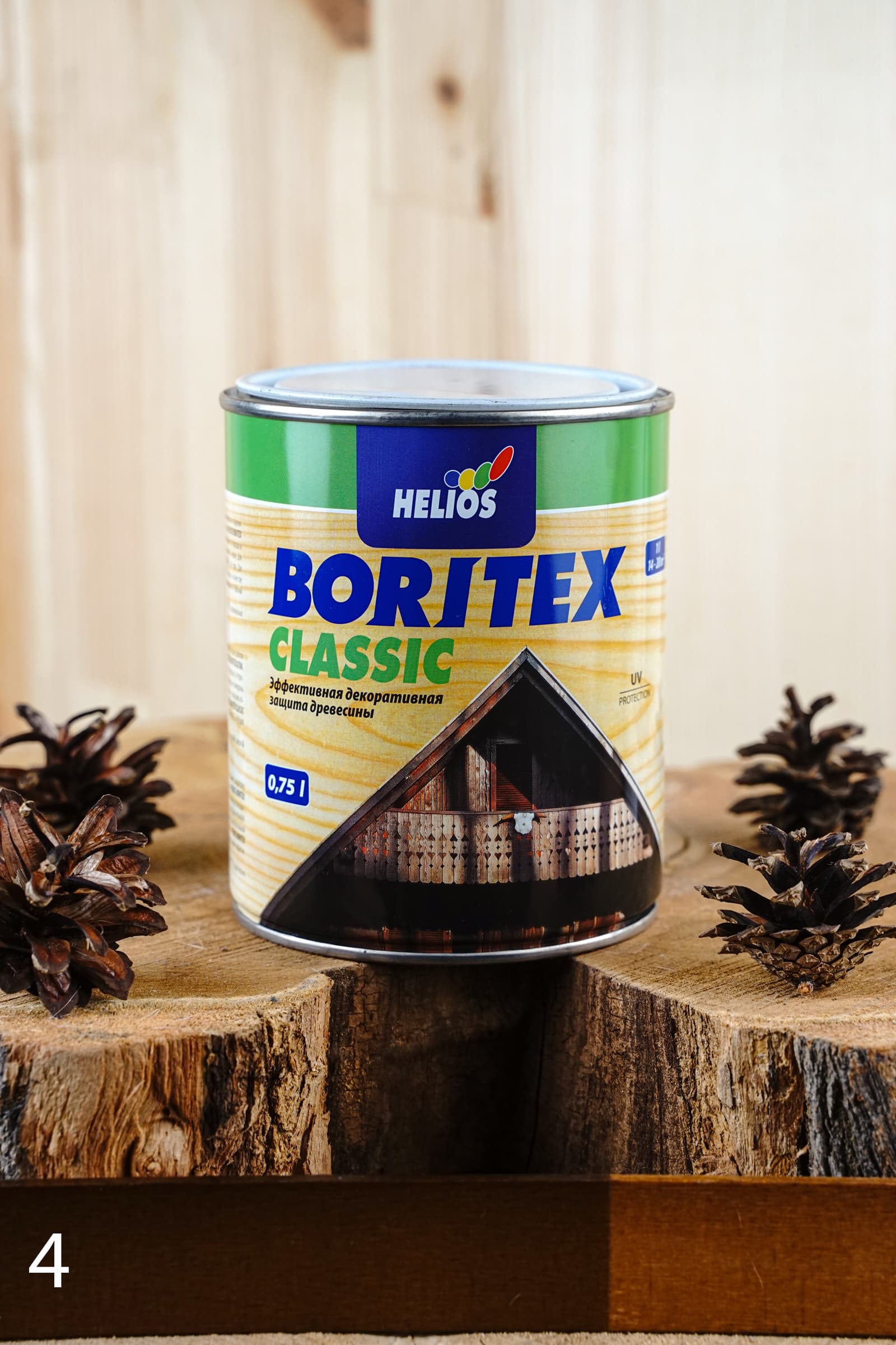 Helios Boritex Classic 0,75 л № 4 Орех