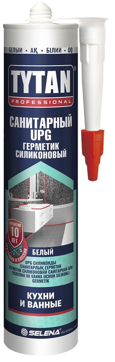 Герметик силиконовый санитарный Tytan Professional UPG белый 280 мл. 1