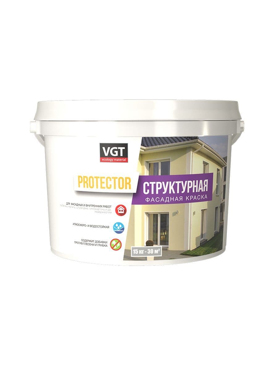 ВГТ Протектор/ Краска VGT структурная Protektor 15 кг