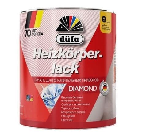 Эмаль для радиаторов Dufa Heizkorperlack глянцевая белая 0,75 л.