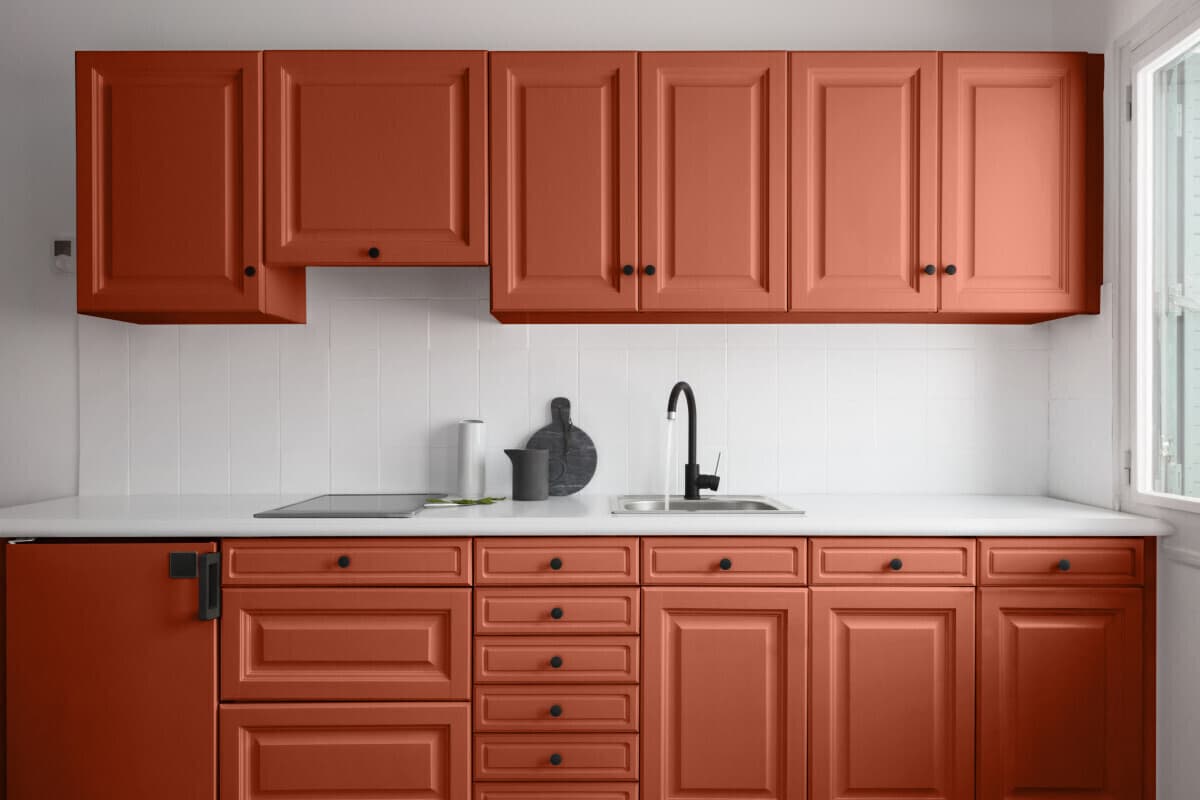 Краска для стен и мебели на кухне RENOVATION PERFECTION КОРАЛЛ 750 мл. 5