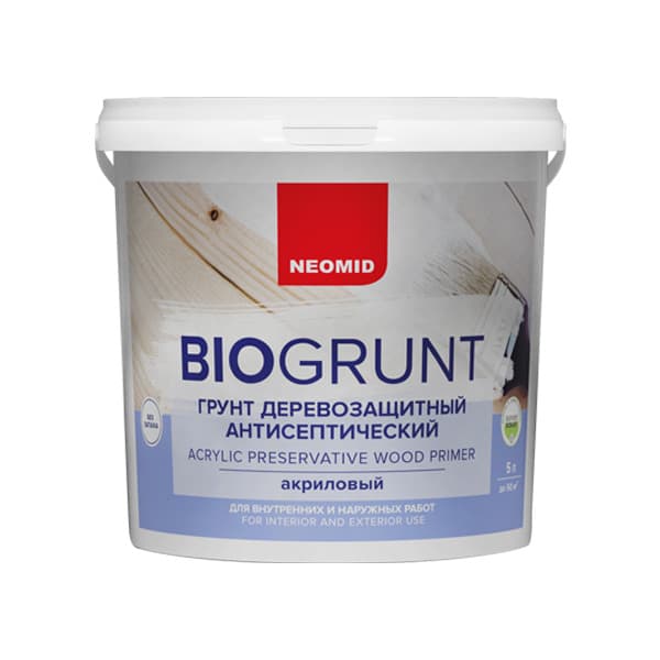 Neomid Bio/ Био Грунт универсальный деревозащитный акриловый Неомид 5 л.