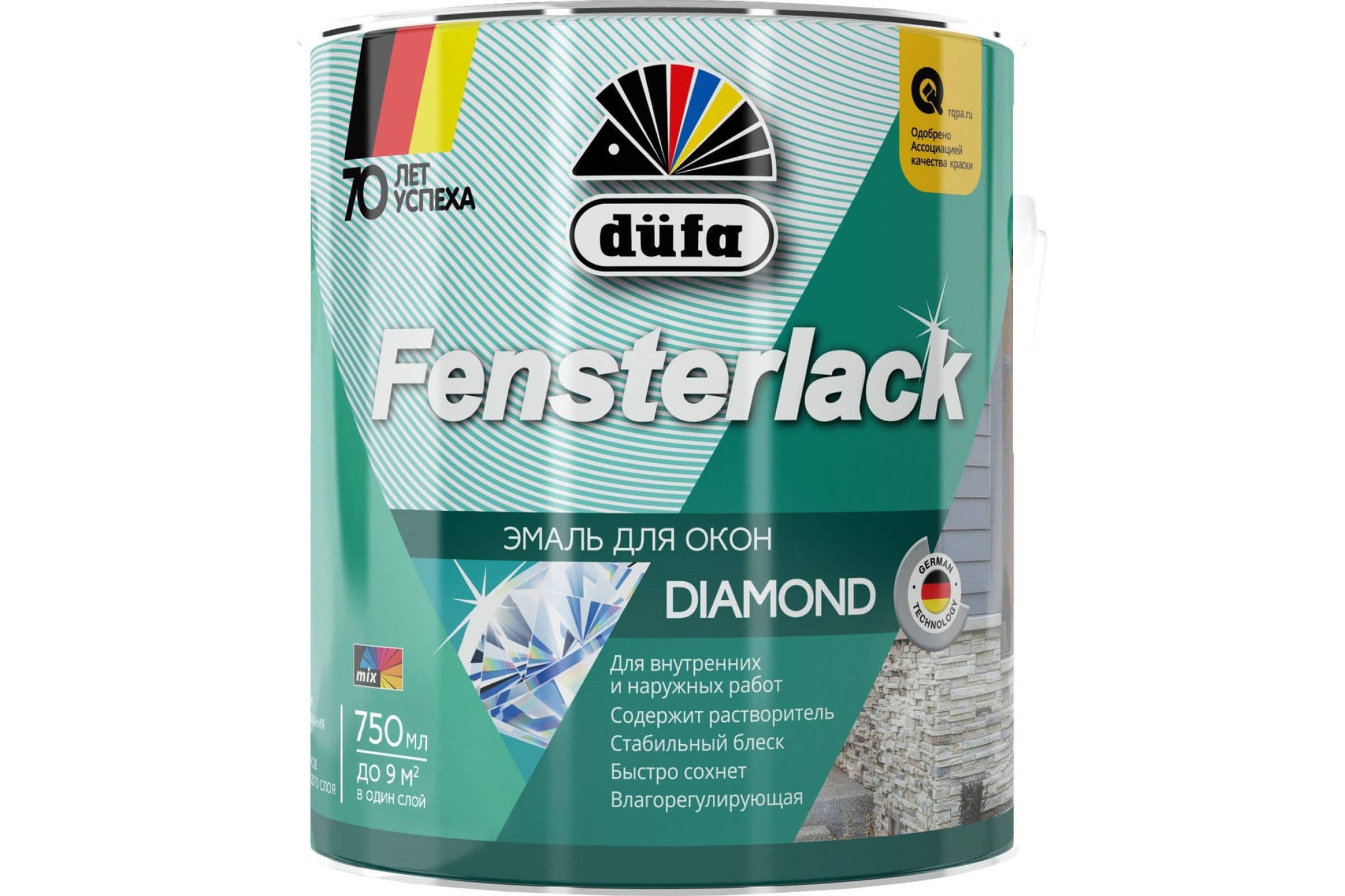 Эмаль для окон и дверей тиксотропная Dufa Fensterlack 0,75 л. 1
