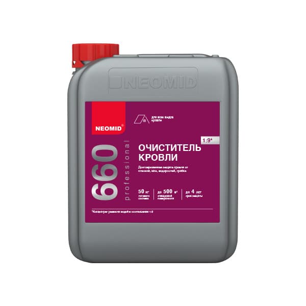 NEOMID 660 Cleaning моющее средство для кровли, концентрат 5 кг.