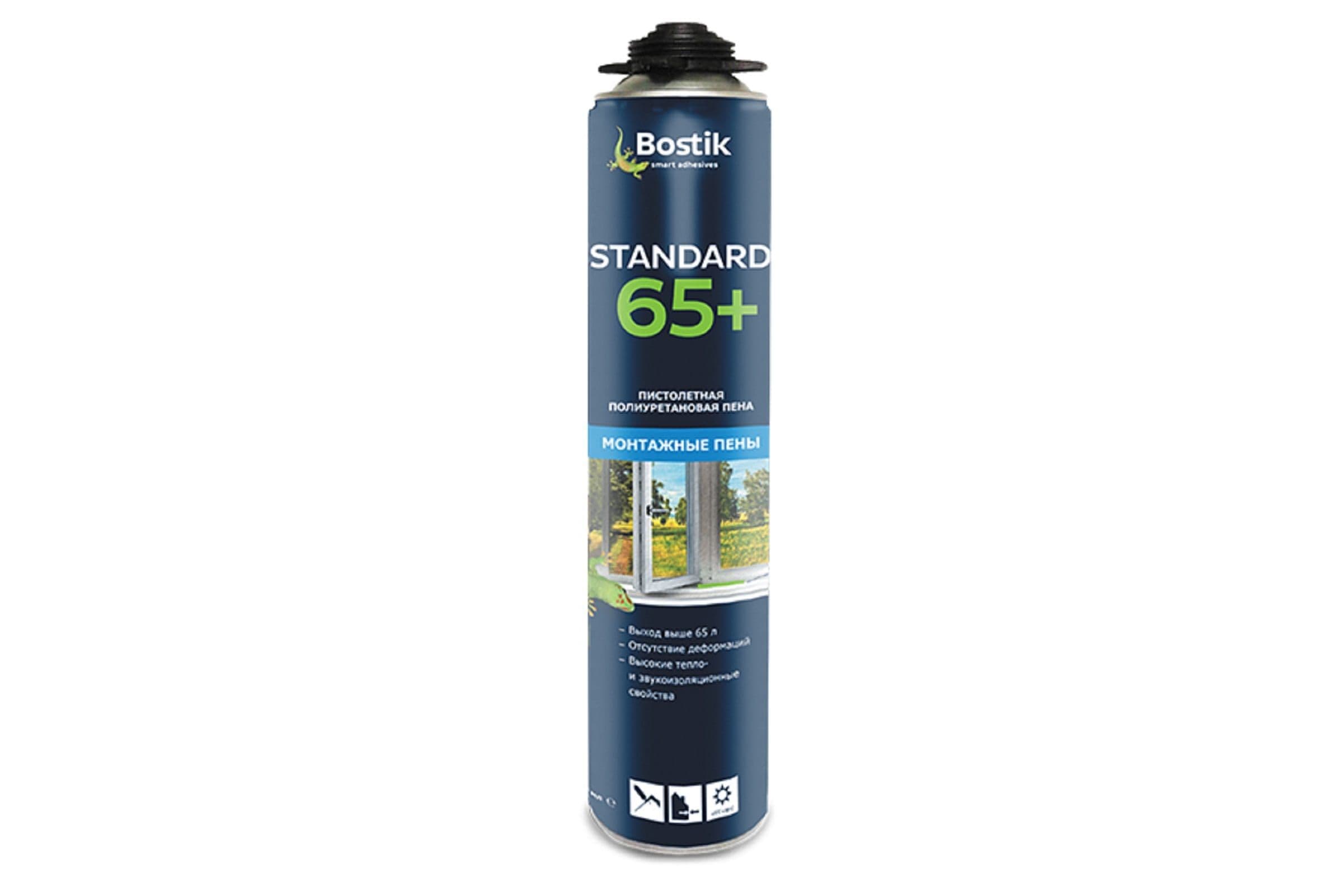 Пена профессиональная Bostik Standard 65+ 750 мл. выход 65 л.