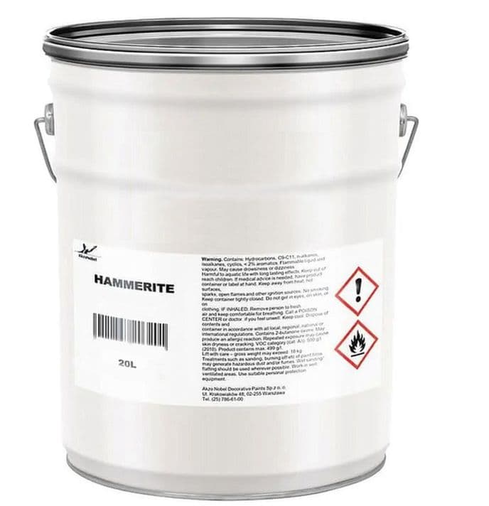 Краска для металлических поверхностей алкидная Hammerite гладкая RAL 3005 вишневая 20 л 2