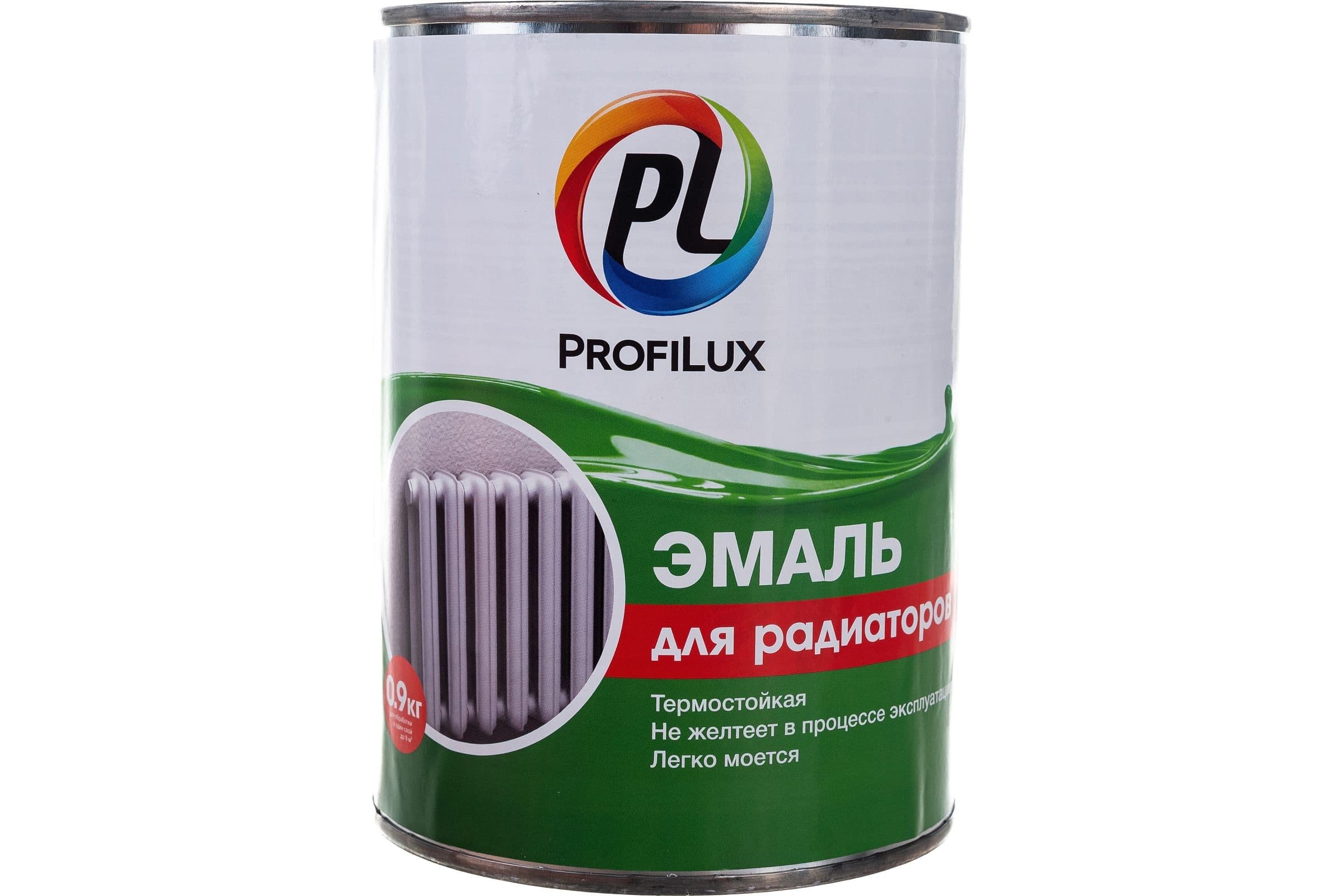 Эмаль для радиаторов Profilux полуматовая 0,9 кг.