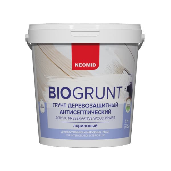 Neomid Bio/ Био Грунт универсальный деревозащитный акриловый Неомид 1 л.