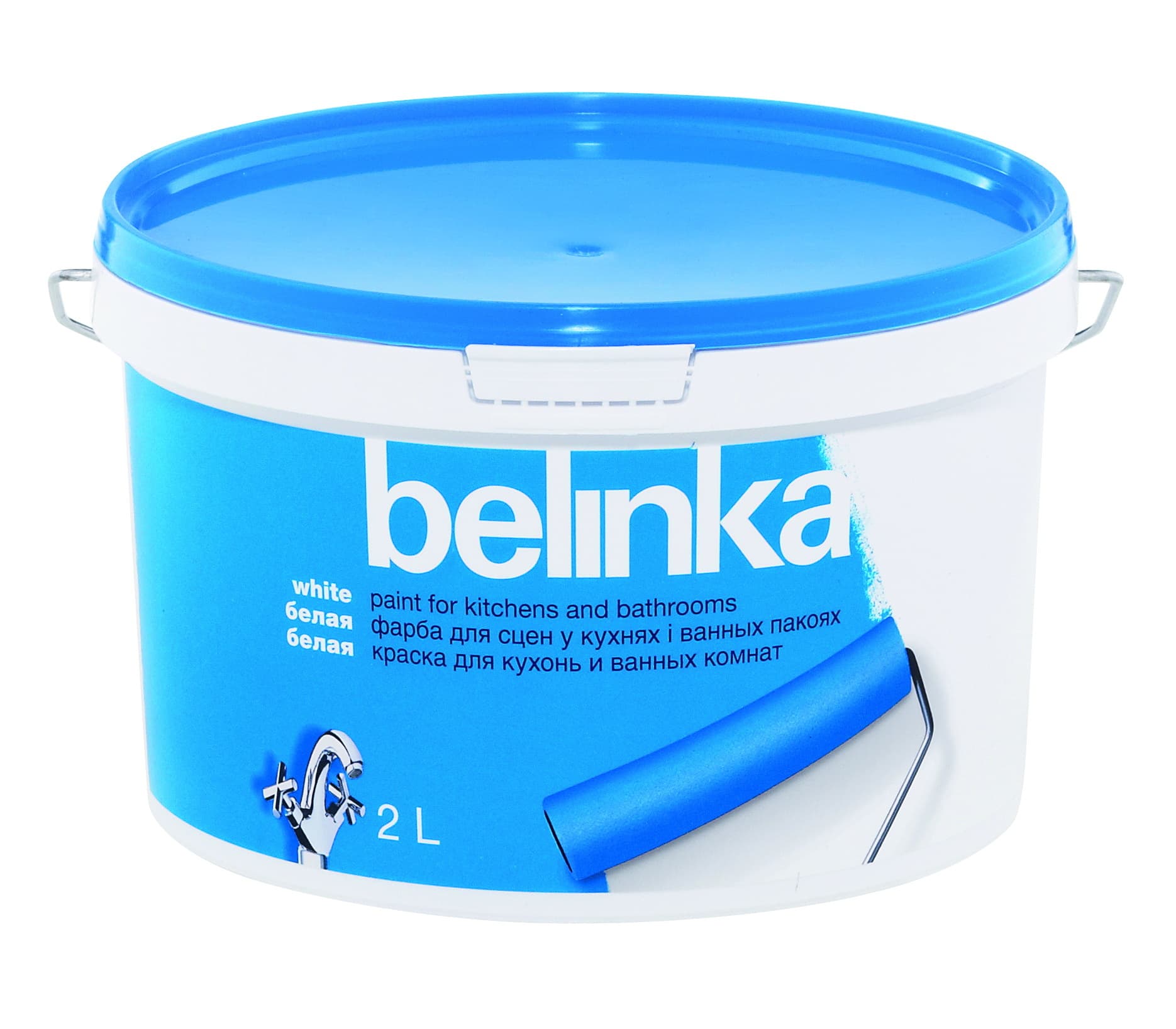 BELINKA (БЕЛИНКА) Краска для КУХОНЬ и ВАННЫХ Белая 2 л.