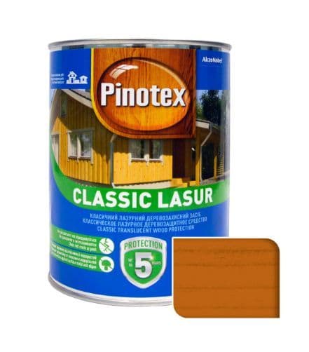 Пропитка декоративная для защиты древесины Pinotex Classic AWB орегон 1 л.