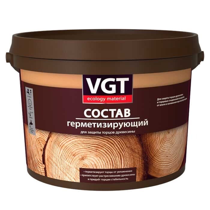 Состав герметизирующий VGT/ВГТ для защиты торцов древесины 2.5 кг