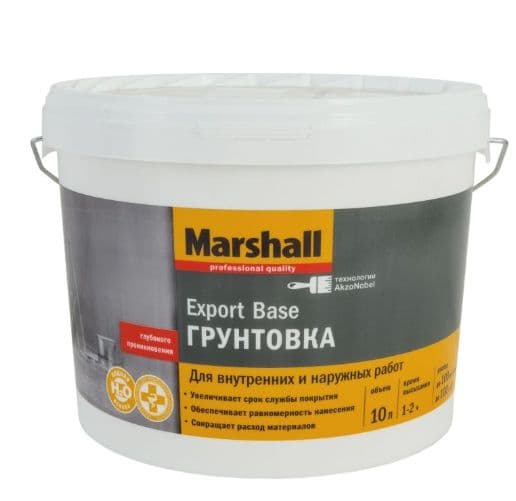 Грунт универсальный акриловый Marshall Export base 10 л.