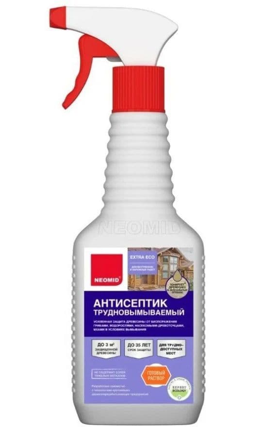 NEOMID Extra eco / Экстра Эко трудновымываемый консервант для древесины Неомид 0,5 кг.