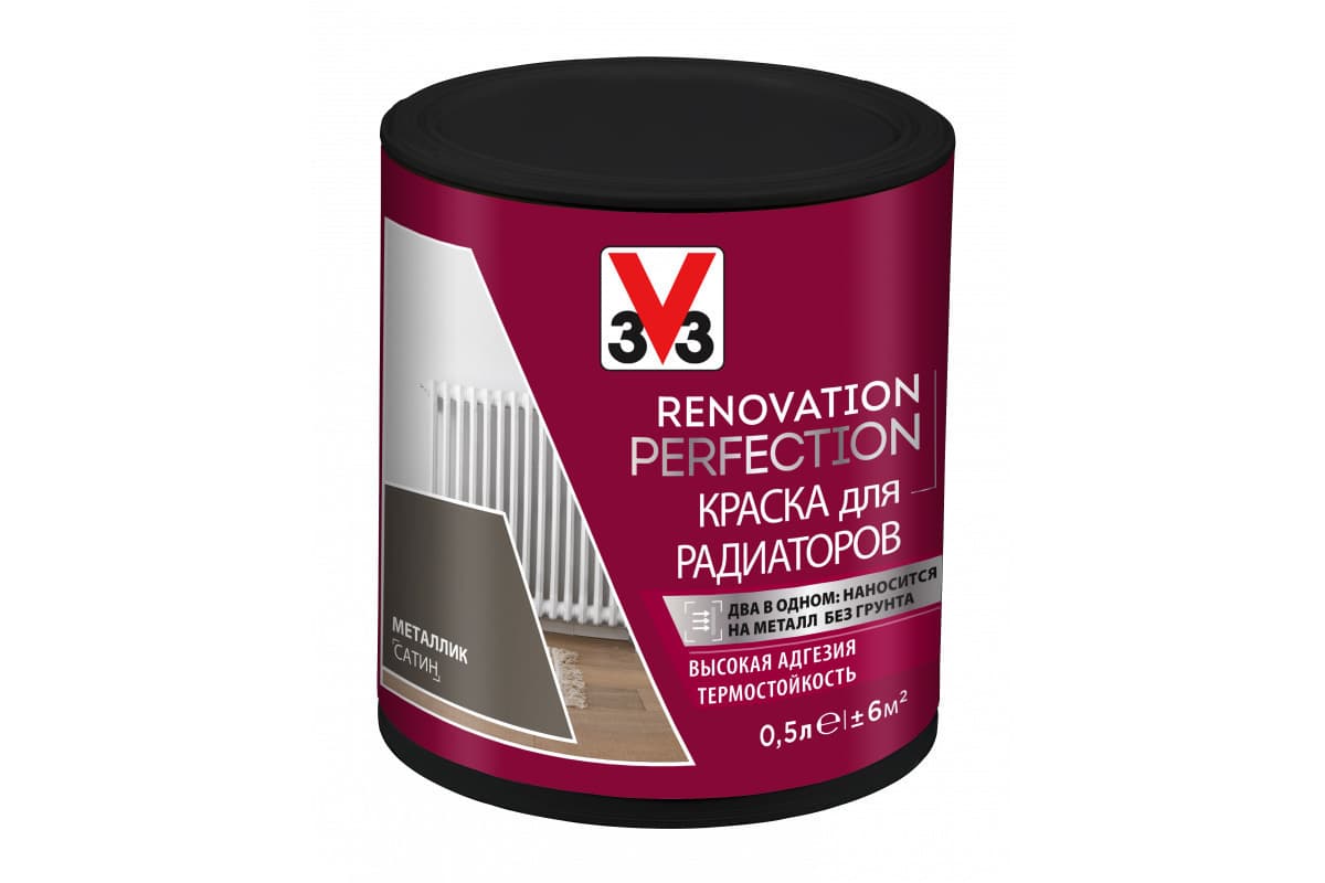 Краска для радиаторов RENOVATION PERFECTION МЕТАЛЛИК 500 мл.