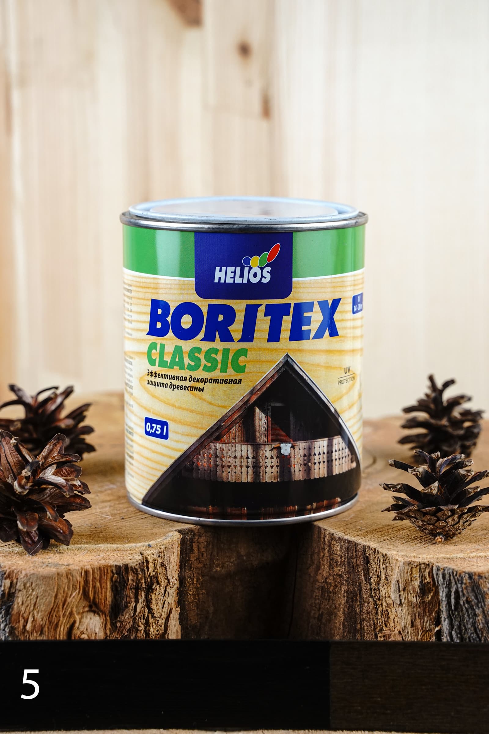 Helios Boritex Classic 0,75 л № 5 Эбеновое дерево