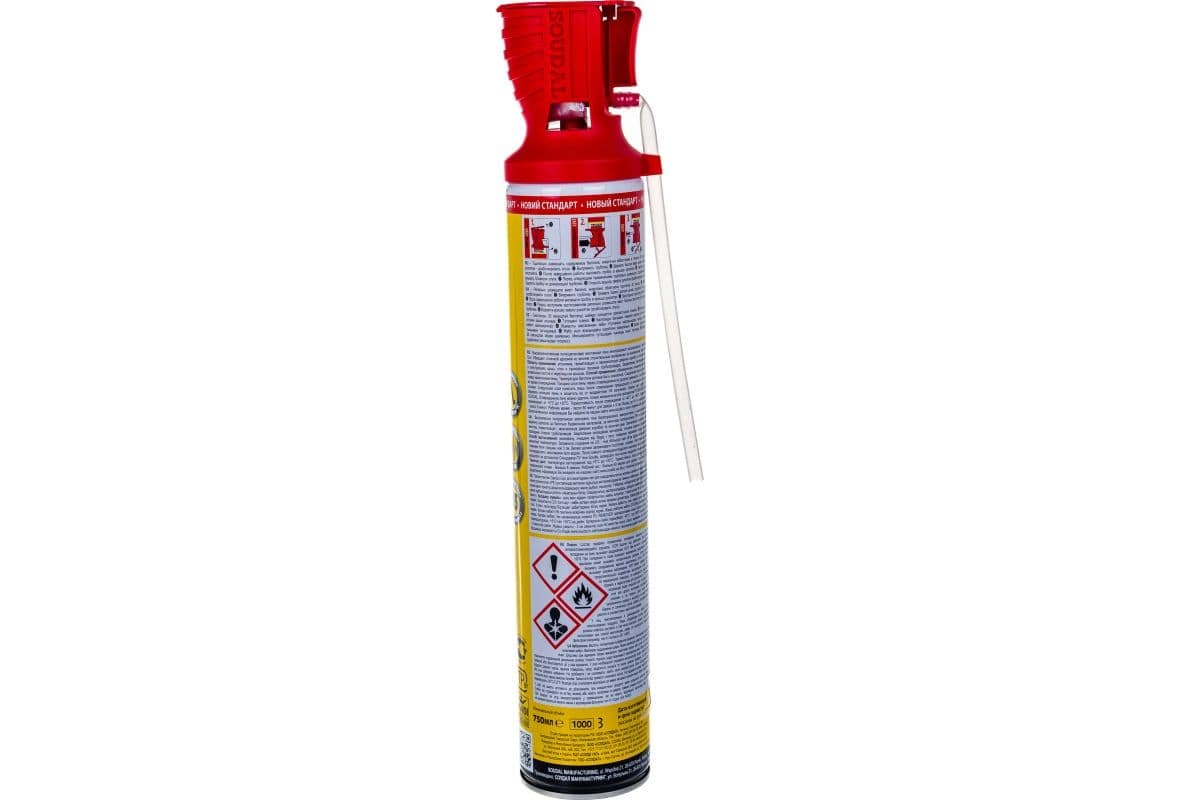 Пена стандартная Soudal с аппликатором Genius Gun 750 мл. 2