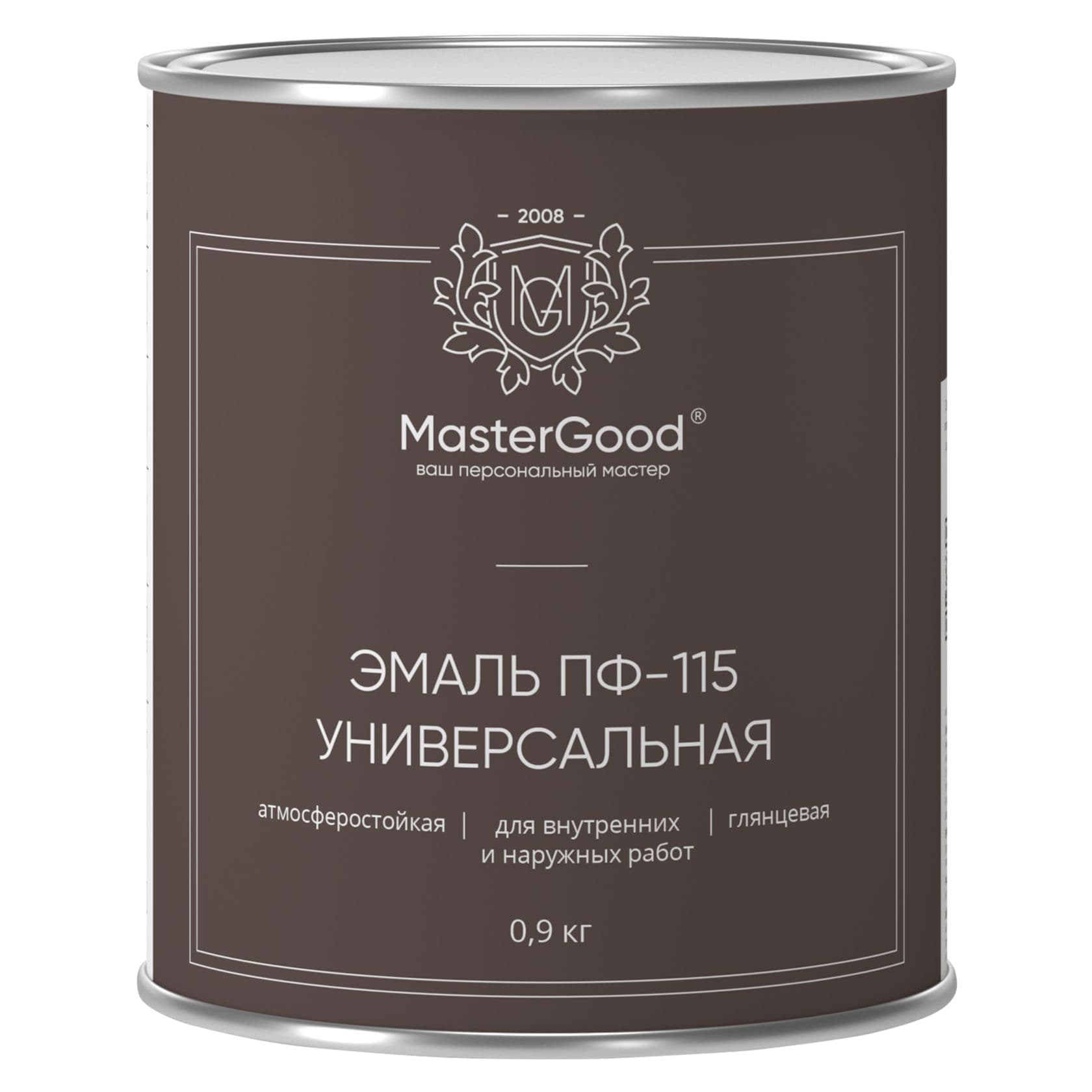 Мастер Гуд/ MasterGood Эмаль ПФ-115 белая (0,9 кг) 2