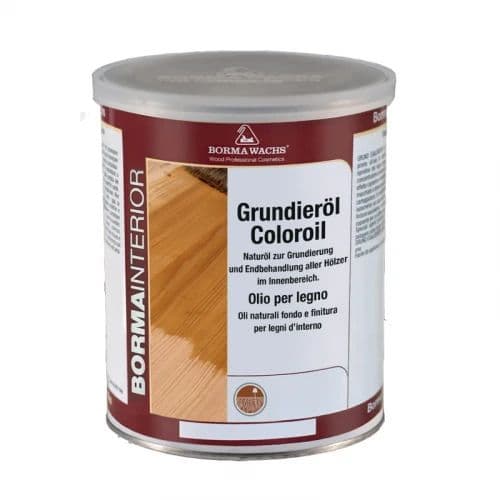 Борма Вакс/ Borma Wachs Grundieroil Color Oil масло-грунт для дерева, грунтовочное масло для древесины 5л цвет Прозрачный 1