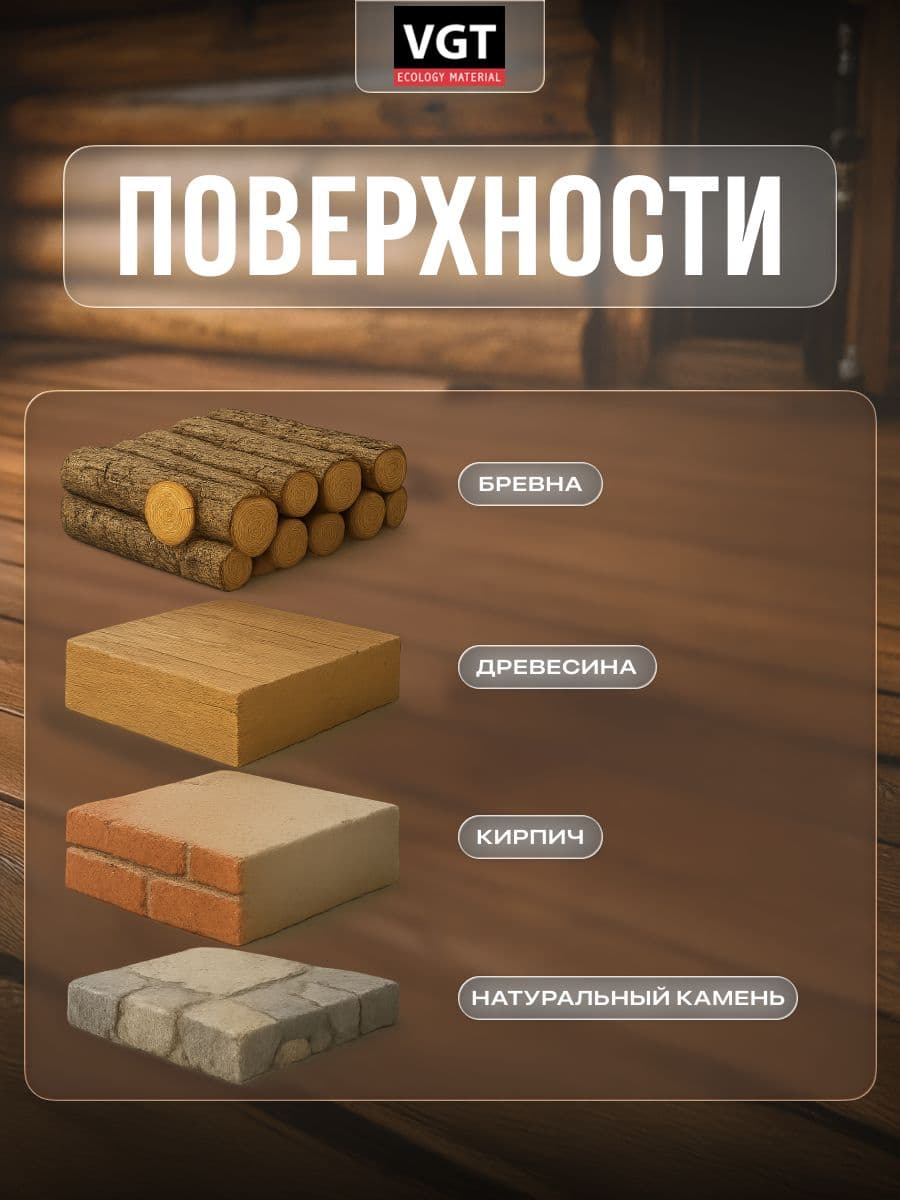 VGT Герметик для срубов акриловый ВГТ (мастика), махагон 7.0 кг 4