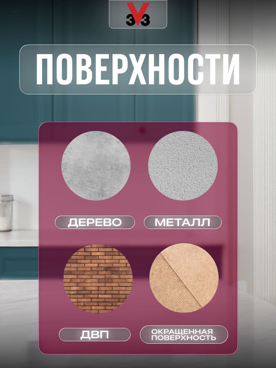 Краска для стен и мебели на кухне V33 RENOVATION PERFECTION МАРЕНГО 750 мл. 4