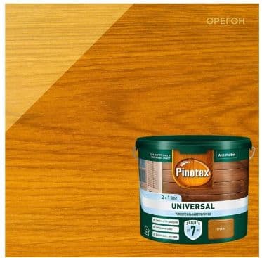 Пропитка защитная для дерева Pinotex / Omnitex Universal 2 в 1 орегон 2,5 л 3