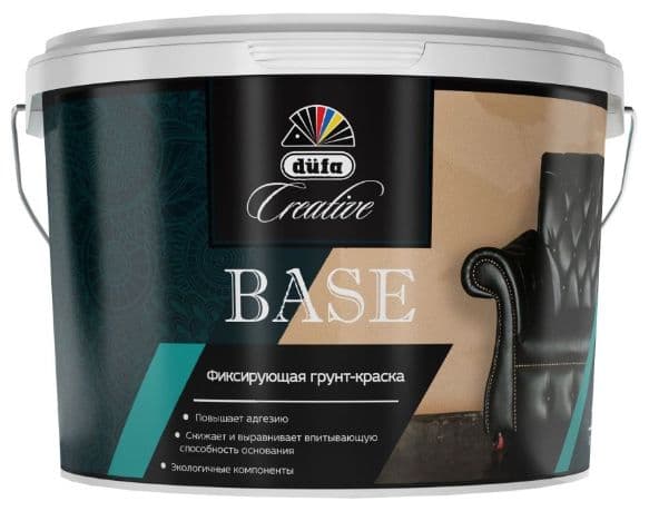 Краска грунтовочная акриловая Dufa Creative Base матовая 4 кг. 1
