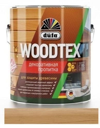 ДЮФА / Dufa пропитка декоративная для защиты древесины алкидная Dufa Woodtex орех (3л) 4