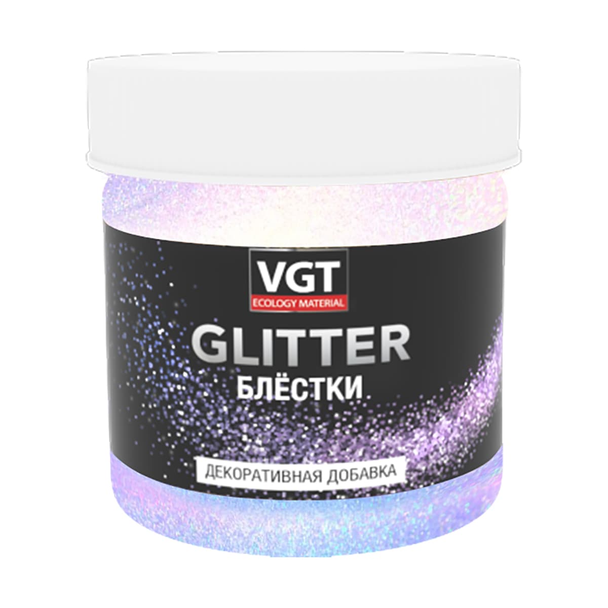 ВГТ Глиттер/Декоративная добавка VGT Glitter, добавка для строительной смеси, колеровочная краска, хамелеон 0.05 кг. 1