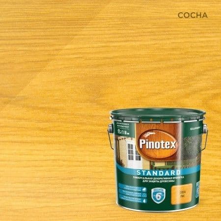 Пропитка декоративная для защиты древесины Pinotex Standard сосна 2,7л. 2