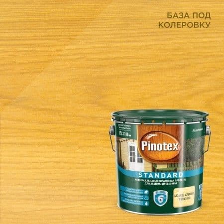 Пропитка декоративная для защиты древесины Pinotex Standard база CLR 2,7 л. 2