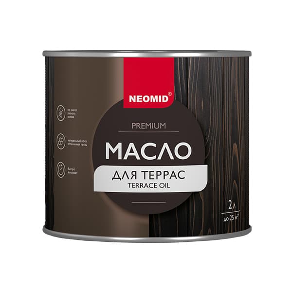 Neomid Premium/ Неомид Премиум Масло деревозащитное для садовой мебели, Орех 2 л. 3
