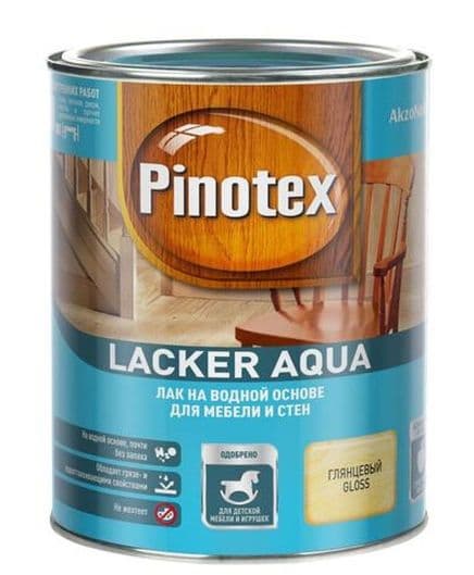 Лак для дерева и мебели Pinotex / Omnitex lacker aqua 70 на водной основе глянцевый 1 л 3