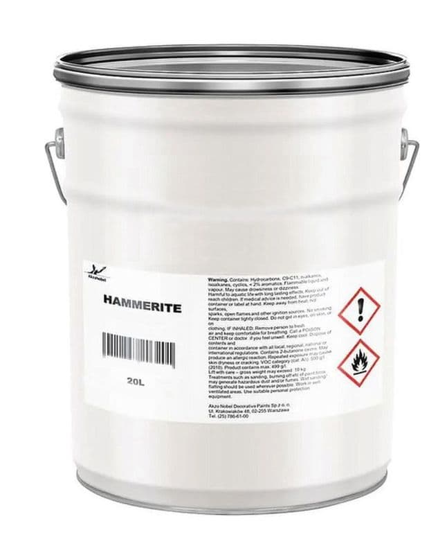 Краска для металлических поверхностей алкидная Hammerite молотковая коричневая 20 л. 2
